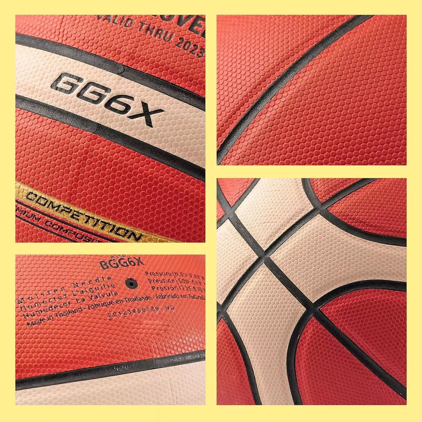 GG7X GG6X GG5X Basketball PU Leather for Adult Teenager Children Outdoor Indoor Match Training FIBA Approved