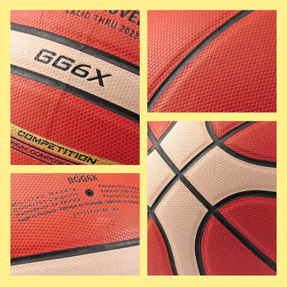 GG7X GG6X GG5X Basketball PU Leather for Adult Teenager Children Outdoor Indoor Match Training FIBA Approved